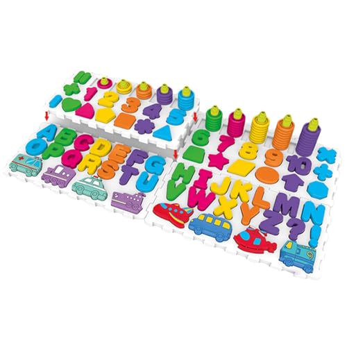 Alphabet Matching Spiel, 26 Buchstaben Formen Farben Und Zahlen Matching Spiel, Pädagogisches Und Frühkindliches Lernspielzeug Für Kinder - Vier in einem von Qizeroty