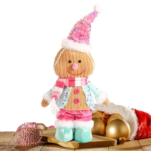 Qizeroty Gingerbread Man Stofftier | Weihnachtsschmuck Plüsch - Kuschelweiche Puppe Saisonale Deko Für Kinder Mädchen Jugendliche Kleinkinder Freunde Qizeroty Gingerbread Man Stofftier | Weihnachtsschmuck Plüsch - Kuschelweiche Puppe Saisonale Deko Für Kinder Mädchen Jugendliche Kleinkinder Freunde von Qizeroty