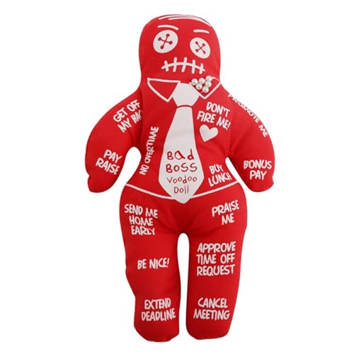 Qizeroty Neuheitsgeschenk Rache Voodoo Puppe, Personalisierte Rache Fluch Puppenfigur, Handgenähte Plüschtierpuppe Aprilscherz Geeignet Für JungenUnd Mädchen von Qizeroty