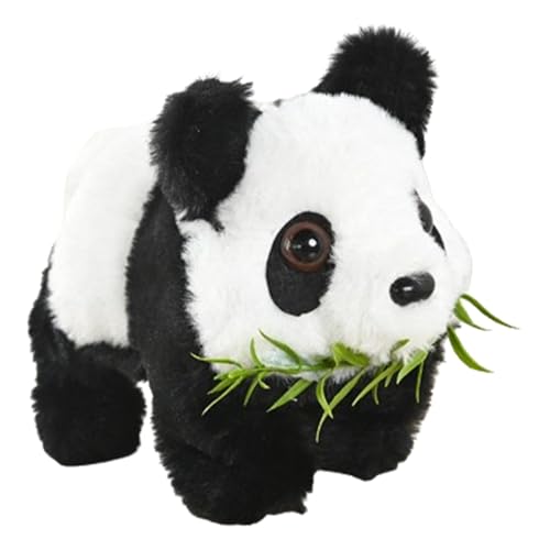 Sensing Music Plüschtier,Panda Stofftier | Realistische Panda-Figur mit Geräuschen, Bewegungen, elektronischen Haustieren,Panda-Spielzeug, tanzender Panda-Plüsch, interaktives Spielzeug für Kinder, Zu von Qizeroty