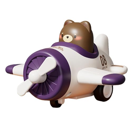 Tierautospielzeug, Push-and-Go-Reibungsautos - Spielfahrzeug, Spielzeugfahrzeuge in Flugzeugform | Fallsicheres Spielzeug mit Trägheitsantrieb, lehrreich für die Hand-Auge-Koordination von Kindern von Qizeroty