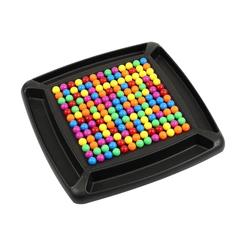 Black 175 Beads Tabletop Gesellschaftsspiele ABS Regenbogenball Schachspiel Intellektuelles Schach Brettspiel Rainbow Ball Intellektuelles Schachbrett Doppelduell Für Erwachsene Kinder von Qkbuza