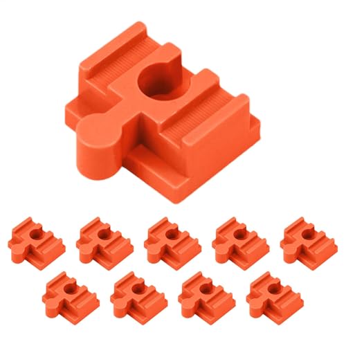 Orange 4x3.2x1.9 cm Holz-Eisenbahn-Gleisverbinder PP Gleisverbinder Set Mit 10 Stück Eisenbahnschienen-Verbindungsstücke Verbindungsstücke Für Spielzeugeisenbahn Zubehör Für Kinder Ab 3 Jahren von Qkbuza