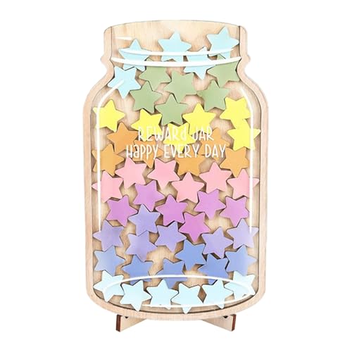 Qkbuza Belohnungsglas Klassenzimmer Mit 45 Sternen 15x25cm Acryl Magnetisch Belohnungssystem Stern Belohnungstafel Belohnungsglas Mit Holzhalter Klassenzimmer Für Gutes Kinder Qkbuza Belohnungsglas Klassenzimmer Mit 45 Sternen 15x25cm Acryl Magnetisch Belohnungssystem Stern Belohnungstafel Belohnungsglas Mit Holzhalter Klassenzimmer Für Gutes Kinder von Qkbuza