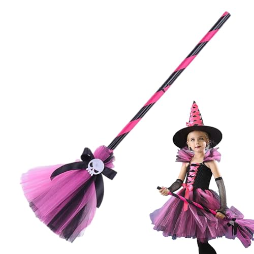 Qkbuza Halloween Hexenkostümbesen, Hexenzubehör für gruselige Halloween – Zubehör für 3 bis 12 Jahre für Halloween, Kostümparty, Mottoparty, Spiel Qkbuza Halloween Hexenkostümbesen, Hexenzubehör für gruselige Halloween – Zubehör für 3 bis 12 Jahre für Halloween, Kostümparty, Mottoparty, Spiel von Qkbuza