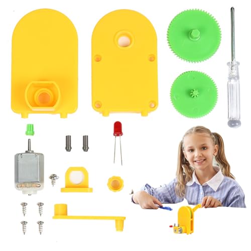 Qkbuza Handkurbel Generator Bauset - Lehrreiches Generator-Bauspielzeug,Experimentelles Selbstbau-Projekt Für Kinder Qkbuza Handkurbel Generator Bauset - Lehrreiches Generator-Bauspielzeug,Experimentelles Selbstbau-Projekt Für Kinder von Qkbuza