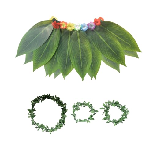 Qkbuza Hawaii Kostüm,Tropenkostüm - Realistisches Blattdesign Atmungsaktive Tropical Accessoires Für Schule Veranstaltung Resort Pool Party Hochzeit Qkbuza Hawaii Kostüm,Tropenkostüm - Realistisches Blattdesign Atmungsaktive Tropical Accessoires Für Schule Veranstaltung Resort Pool Party Hochzeit von Qkbuza