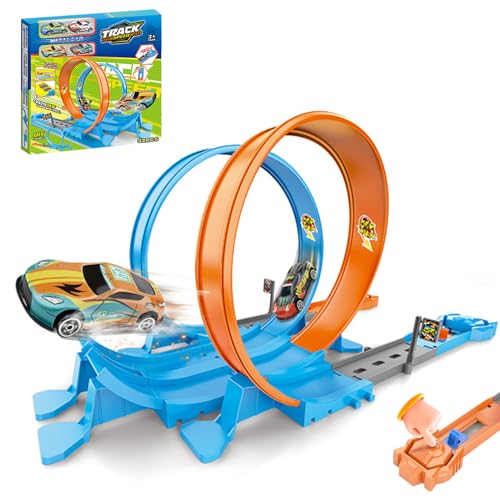 Qkbuza Kinder Rennstrecken Set,Baufahrzeug Spielset mit Rennbahn - 360 Grad Spieleset Sicherer Spielspaß Für Geburtstag Ostern Zuhause Drinnen & Draußen Qkbuza Kinder Rennstrecken Set,Baufahrzeug Spielset mit Rennbahn - 360 Grad Spieleset Sicherer Spielspaß Für Geburtstag Ostern Zuhause Drinnen & Draußen von Qkbuza