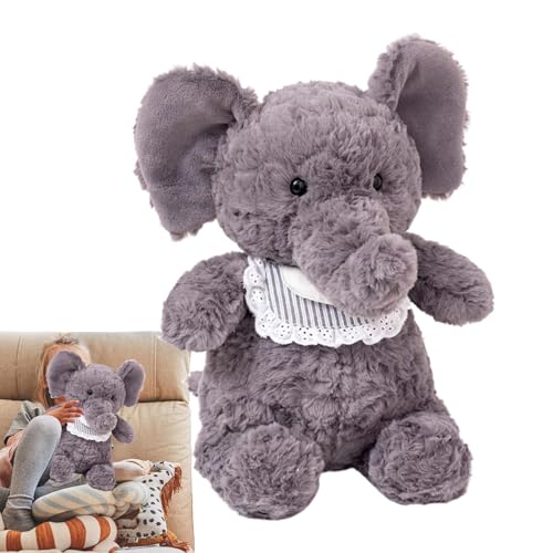 Qkbuza Kuscheltiere,Tierplüschtiere, Weiche Kuschelpuppe für Kinder, 16-Zoll-Plüschtierspielzeug, Plüschpuppenkissen für Kinder und Erwachsene, weiche, beruhigende Tierpuppe von Qkbuza