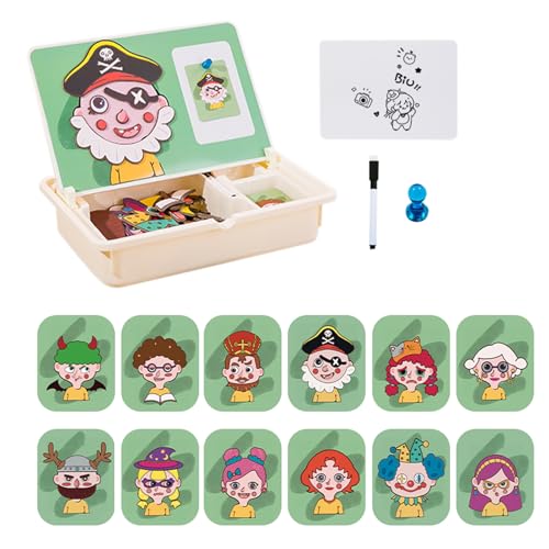 Qkbuza Magnetisches Spielzeug | Zuordnungsspiel Lernspielzeug - Kreative Reisespiele Mit Tragecase Für Kinder Ab 3 Mädchen Zuhause Kindergarten Spiel Qkbuza Magnetisches Spielzeug | Zuordnungsspiel Lernspielzeug - Kreative Reisespiele Mit Tragecase Für Kinder Ab 3 Mädchen Zuhause Kindergarten Spiel von Qkbuza
