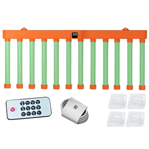 Qkbuza Orange ABS Fallende Stöcke Fangen Reflex-Herausforderungsspiel Verbessern Generisch Reflex-Herausforderungsspiel Drop-Sticks-Spiel Hand-Augen-Koordinations Für Kindergarten, Zuhause 59x18.5 cm von Qkbuza