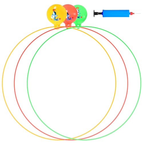 Qooloo 3 Stück Tauchringe für Kinder, Tauchen Spielzeug Ø 80cm Unterwasser Pool Spielzeug für Jungen Mädchen ab 5 6 7 8 9 10 11 12 von Qooloo