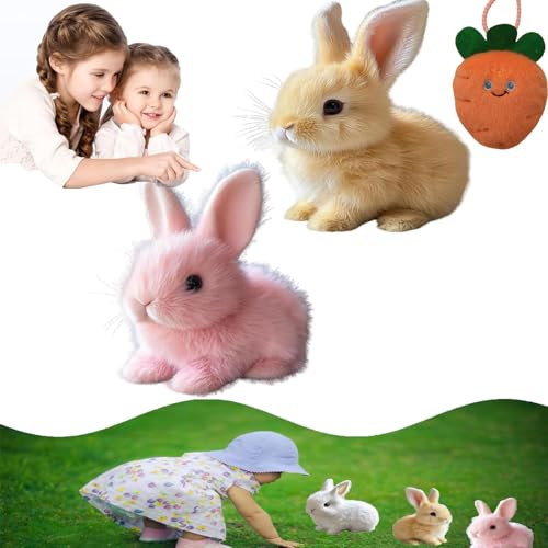 Qosneoun Bunby - My Realistic Bunny Toy, Easter My Realistic Bunny Toy, Interactive Bunny Realistic Bunny - Jumping, Twitching, and Shaking Ears, Bunny Realistic Bunny Toy for Kids (C#) von Qosneoun