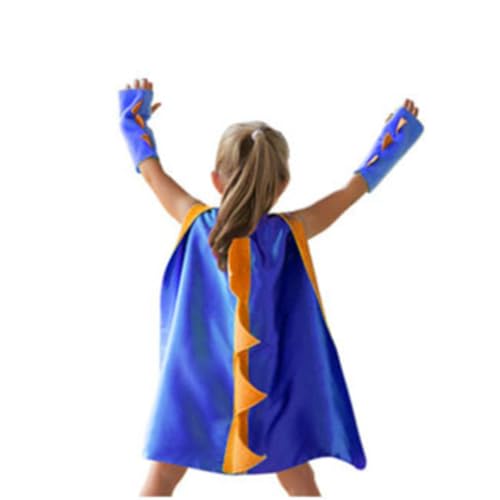 Qplcdg Kinder Köstum Cape,Halloween Dinosaurier Umhang,Drachenflügel Cape Kleidung für Jungen und Mädchen Halloween Dekoration (C) von Qplcdg