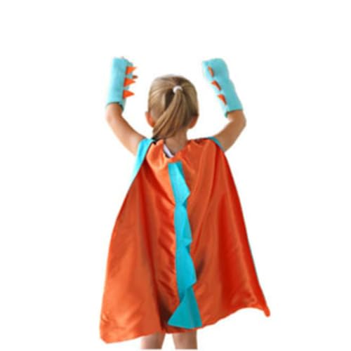 Qplcdg Kinder Köstum Cape,Halloween Dinosaurier Umhang,Drachenflügel Cape Kleidung für Jungen und Mädchen Halloween Dekoration (G) von Qplcdg