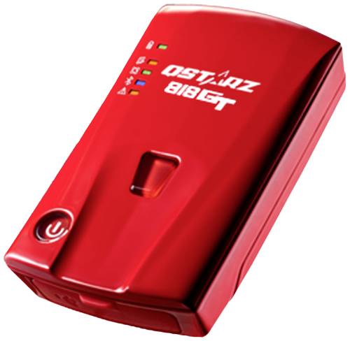 Qstarz BL-818GT GPS Empfänger Fahrzeugtracker Rot 1St. von Qstarz