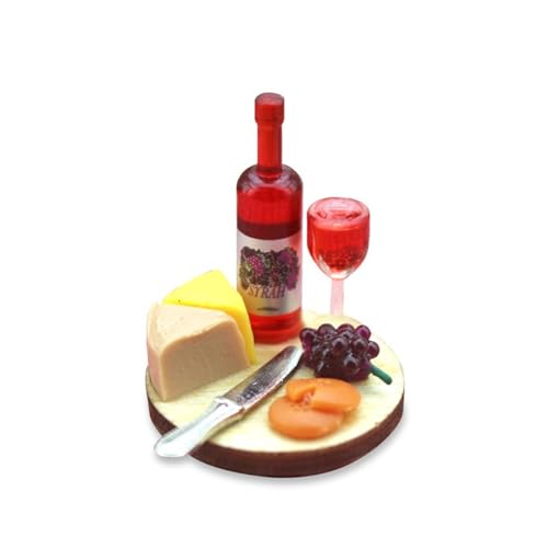 Qsvbeeqj 1/12 Skala Miniaturwein Und Käse Food Dollhouses Dekoration Zubehör Küche Miniatur Szene Model Käse Und Weinbrett Set Qsvbeeqj 1/12 Skala Miniaturwein Und Käse Food Dollhouses Dekoration Zubehör Küche Miniatur Szene Model Käse Und Weinbrett Set von Qsvbeeqj