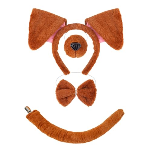 1/4/5 Stück Hundekostüme für Kinder Mädchen Hundeohren Stirnband Schwanz Tutu Rock Halloween Tier Zubehör Cosplay Halloween Kostüm Cosplay 1/4/5 Stück Hundekostüme für Kinder Mädchen Hundeohren Stirnband Schwanz Tutu Rock Halloween Tier Zubehör Cosplay Halloween Kostüm Cosplay von Qsvbeeqj