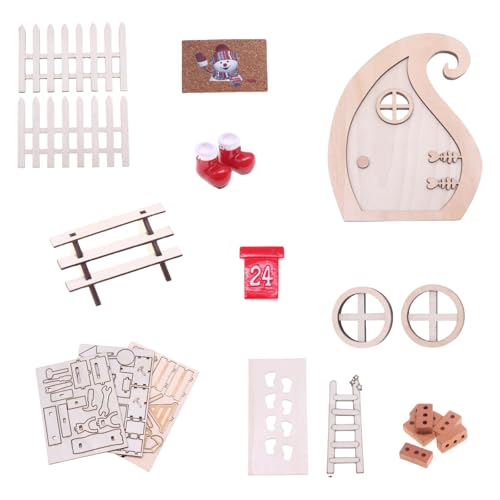 20 Stück Naturholz-Harz-Zubehör, Weihnachten, kleine Türen, Urlaub, Bastelprojekt für alle Altersgruppen, natürliche Puppenhäuser, festliche Dekorationen 20 Stück Naturholz-Harz-Zubehör, Weihnachten, kleine Türen, Urlaub, Bastelprojekt für alle Altersgruppen, natürliche Puppenhäuser, festliche Dekorationen von Qsvbeeqj