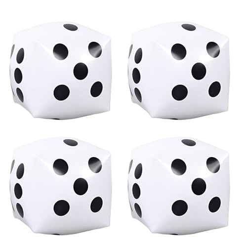 4 x 45 cm große PVC-Spielwürfel, extra große Spielwürfel für Klassenzimmer, Unterricht für Geburtstag, Weihnachtsfeier 4 x 45 cm große PVC-Spielwürfel, extra große Spielwürfel für Klassenzimmer, Unterricht für Geburtstag, Weihnachtsfeier von Qsvbeeqj