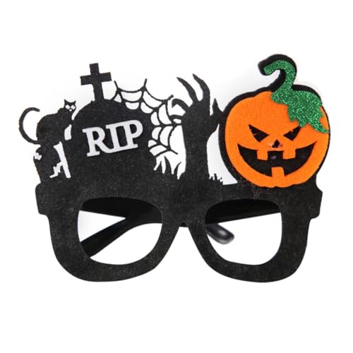 Lustige Halloween-Brille, Kürbis-Brille, Cosplay-Requisiten, Party-Dekoration, Neuheit, Brillen, Halloween-Kostüm, Foto-Requisiten von Qsvbeeqj