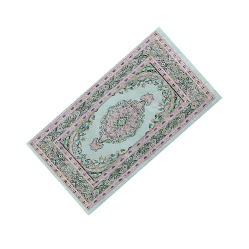 Miniatur-Teppich, traditioneller ethnischer Teppich für Puppenhäuser im Maßstab 1:12, Wohnzimmer, dekoratives Zubehör, Miniatur-Teppich für Puppenhäuser Miniatur-Teppich, traditioneller ethnischer Teppich für Puppenhäuser im Maßstab 1:12, Wohnzimmer, dekoratives Zubehör, Miniatur-Teppich für Puppenhäuser von Qsvbeeqj