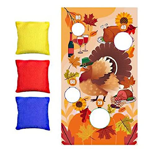 Qsvbeeqj „Thanks Giving for Tossing Sandbag Toy for W/Point Targets Indoor Family von Qsvbeeqj