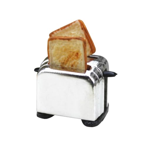 Qsvbeeqj 1:12/1:6Puppenhaus Brotbackautomat Brotbackmaschine Toaster Miniaturen Puppenhäuser Toaster Puppenhäuser Kochgeschirr von Qsvbeeqj