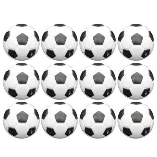 Qsvbeeqj 12 Stück Tischfußball Tischball Offizielles Tischspiel Ball Tischspiel Kleines Fußball Tischfußball Spielzubehör von Qsvbeeqj