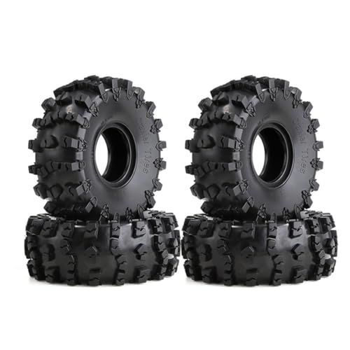 Qsvbeeqj 150 Mm 2 2 Zoll Gummiradreifen Für Crawler 4 Stück Mud Grappler Rock Reifen Für 1/10 SCX10 D90 90046 TRXA4 TRAX6 von Qsvbeeqj