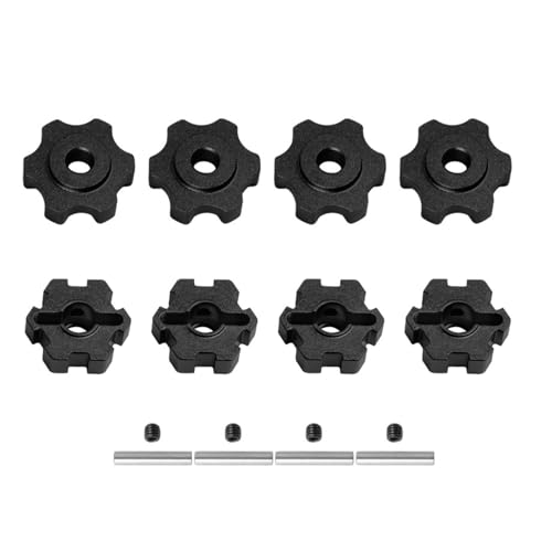 Qsvbeeqj 17mm Auto Hexagon Adapter Dichtungen Für RAXXAX 1/10 Erweiterte Rad Hexagon Metall Hub Adapter Geändert Kits Für RAXXAX 1/ von Qsvbeeqj