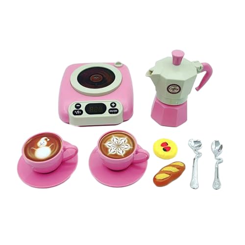 Qsvbeeqj 1Set Simulation Kaffee Party Spielsets Modell Spielzeug Nachmittag Kaffee Spielzeug Kleinkind Rolle Spielen Spielzeug Kleine Mädchen Kaffee Party von Qsvbeeqj