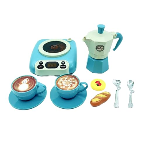 Qsvbeeqj 1Set Simulation Kaffee Party Spielsets Modell Spielzeug Nachmittag Kaffee Spielzeug Kleinkind Rolle Spielen Spielzeug Kleine Mädchen Kaffee Party von Qsvbeeqj