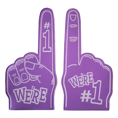 Qsvbeeqj 2 Stück Cheerleader, Handgesten, Partyzubehör, Werkzeuge, Geräuschspielzeug für Sportveranstaltungen, Schaumstoff, Finger, Sport, Service, Fußball, Cheerleading-Schaumfinger Qsvbeeqj 2 Stück Cheerleader, Handgesten, Partyzubehör, Werkzeuge, Geräuschspielzeug für Sportveranstaltungen, Schaumstoff, Finger, Sport, Service, Fußball, Cheerleading-Schaumfinger von Qsvbeeqj