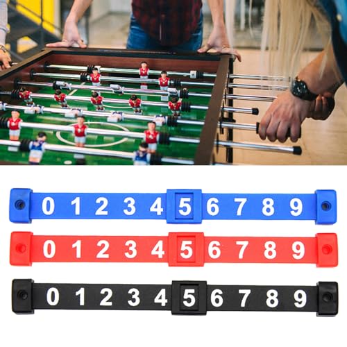 Qsvbeeqj 2 Stück Tischfußballzähler Interaktiver Spieltisch Fußball Score Indikator Fußball Airhockey Scoring Einheitszähler von Qsvbeeqj