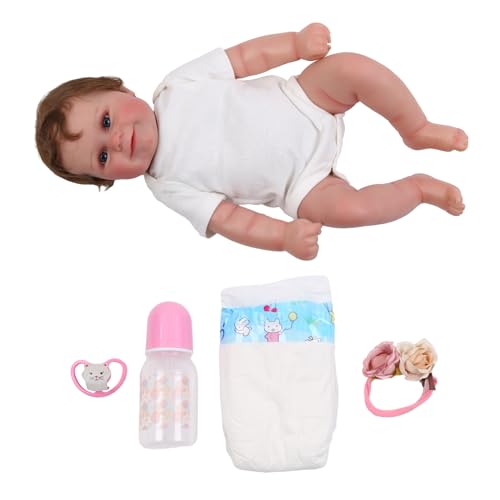 Qsvbeeqj 20'' Baby Kleinkind Für Lebensechte Spielzeug Geburtstag Geschenk Echt & Super Weich Für Touch Schwere Gewicht Für W/Lächeln Gesicht von Qsvbeeqj