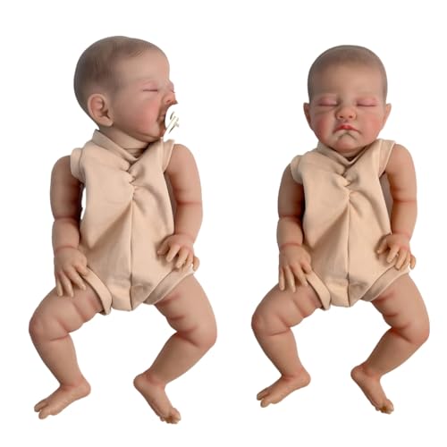 Qsvbeeqj 20'' Simulation Reborns Modell Kits Mit Demontiert Arm Bein Kopf Unvollendete Reborns Kleinkind Eltern Spiel Spielzeug von Qsvbeeqj