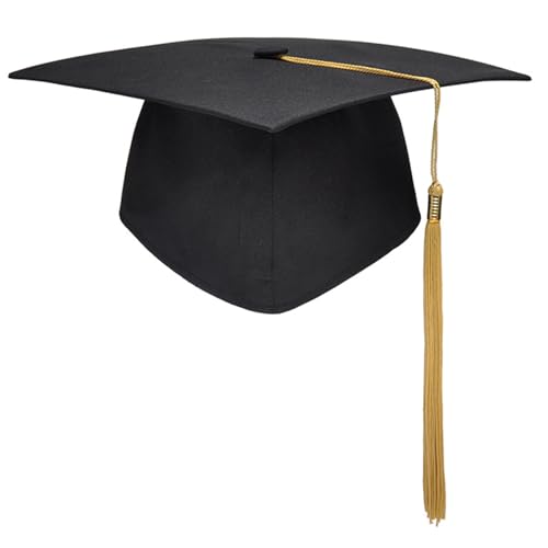 Qsvbeeqj 2024 Abschlusshut Bachelor Hut University Graduation Zeremonie Hut mit Fransen Unisex High School Graduate Kostüm Hut von Qsvbeeqj