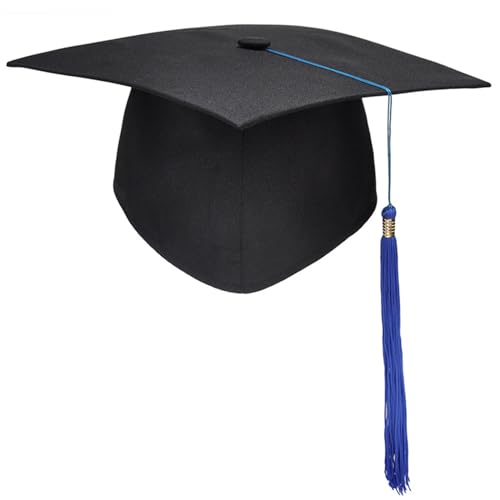 Qsvbeeqj 2024 Abschlusshut Bachelor Hut University Graduation Zeremonie Hut mit Fransen Unisex High School Graduate Kostüm Hut von Qsvbeeqj