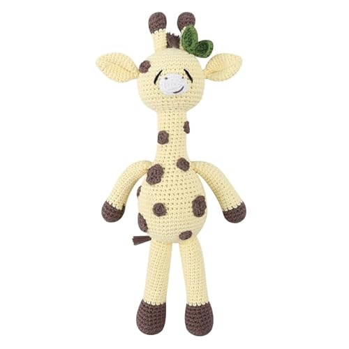 Qsvbeeqj 28cm Gehäkelte Giraffe Kuschelpuppe Stofftier Giraffe Baumwolle Gefüllt Einsamkeit Komfort Spielzeug Kleinkind Kinderzimmer von Qsvbeeqj