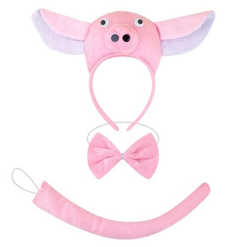 Qsvbeeqj 3-teiliges Tier-Kostüm für Kinder, Kuh, Affe, Schaf, Tyger, Ohren, Stirnband, Schmetterlingsschwanz, Tier, Cosplay, Zubehör, Schaf, Kostüm Qsvbeeqj 3-teiliges Tier-Kostüm für Kinder, Kuh, Affe, Schaf, Tyger, Ohren, Stirnband, Schmetterlingsschwanz, Tier, Cosplay, Zubehör, Schaf, Kostüm von Qsvbeeqj
