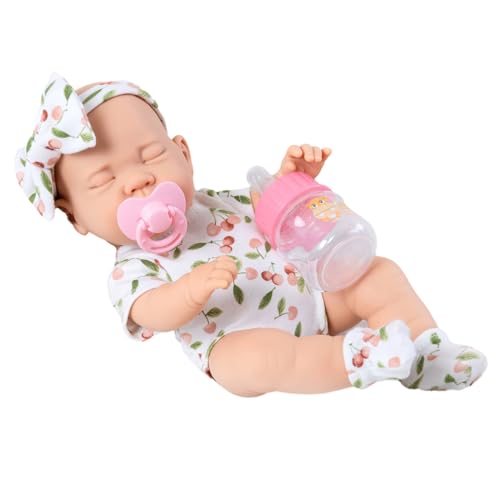 Qsvbeeqj 30 cm Realistische Schlafpuppe Stofftier Mit Schönem Gesicht Lebensecht Pädagogische Reborns BoutiqueCollection Kinderpartygeschenk von Qsvbeeqj