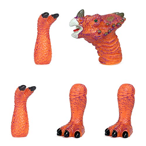 Qsvbeeqj 5 Teile/los Lustige Spielzeug Cartoon Biologische Dinosaurier Form Fingerpuppe Für Kinder Kleinkind Party Favor Puppen von Qsvbeeqj