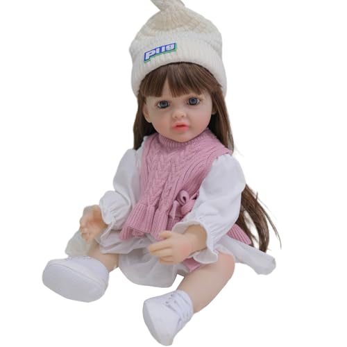 Qsvbeeqj 55 cm Realistische Wiedergeburt Mit Beweglicher Arm & Beinsimulation Baby Mädchen Wiedergeburt Mit Langen Haar Qsvbeeqj 55 cm Realistische Wiedergeburt Mit Beweglicher Arm & Beinsimulation Baby Mädchen Wiedergeburt Mit Langen Haar von Qsvbeeqj
