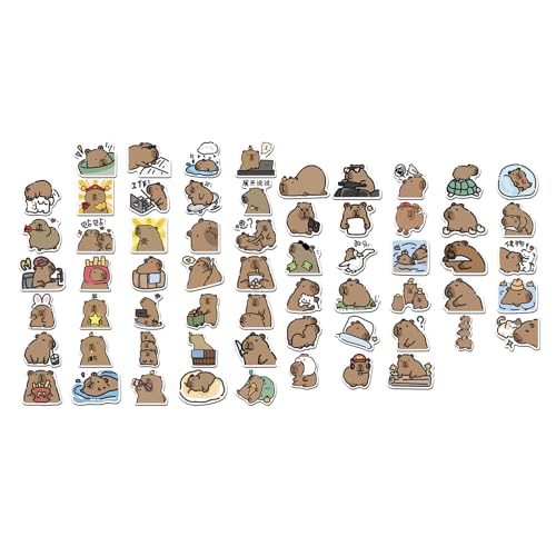 Qsvbeeqj 62pcs Capybara Tieraufkleber Wasserfesterntzieher Aufkleber Für Phone Case Laptop Gitarre Dekorative Accessoires Tieraufkleber Qsvbeeqj 62pcs Capybara Tieraufkleber Wasserfesterntzieher Aufkleber Für Phone Case Laptop Gitarre Dekorative Accessoires Tieraufkleber von Qsvbeeqj