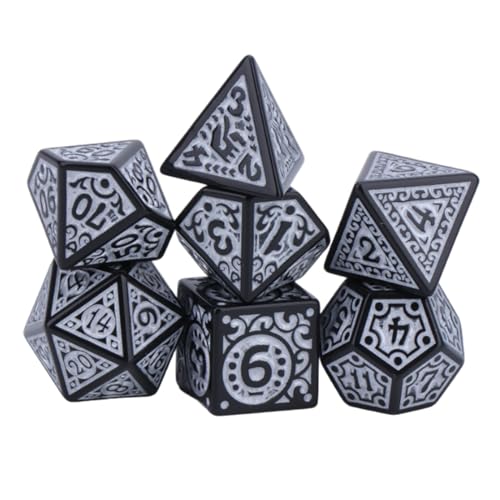 Qsvbeeqj 7 Teile/Satz Polyhedral Acryl Würfel Mehrere Gesicht Verschiedene Form Digitale Spiel Würfel Für Club Party Familie Brettspiel Requisiten von Qsvbeeqj