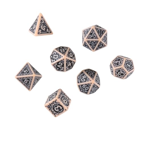 Qsvbeeqj 7Pcs Multi Seitige Polyhedral Würfel Acryl Spiel Würfel Hohl Muster Tabletop Spiel Würfel Für Rolle Spielen Spiel von Qsvbeeqj