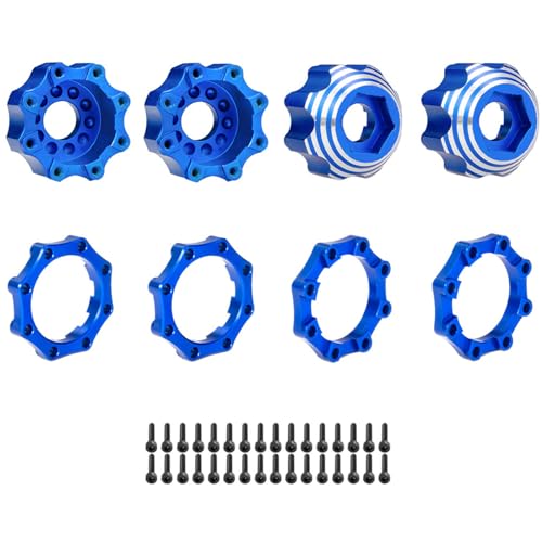 Qsvbeeqj 8x32 Bis 17mm Erweiterte Rad Hexagon Adapter Metall Kontermutter Hexagon Adapter Set Teil Für Fernbedienung Auto ACCS von Qsvbeeqj