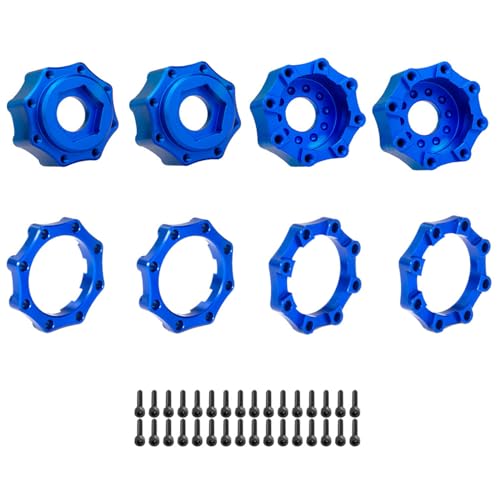 Qsvbeeqj 8x32 Bis 17mm Erweiterte Rad Hexagon Adapter Metall Kontermutter Hexagon Adapter Set Teil Für Fernbedienung Auto ACCS von Qsvbeeqj