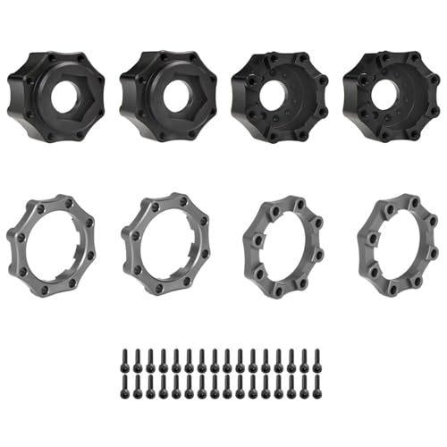 Qsvbeeqj 8x32 Bis 17mm Erweiterte Rad Hexagon Adapter Metall Kontermutter Hexagon Adapter Set Teil Für Fernbedienung Auto ACCS von Qsvbeeqj